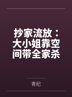 抄家流放：大小姐靠空间带全家杀疯了封面